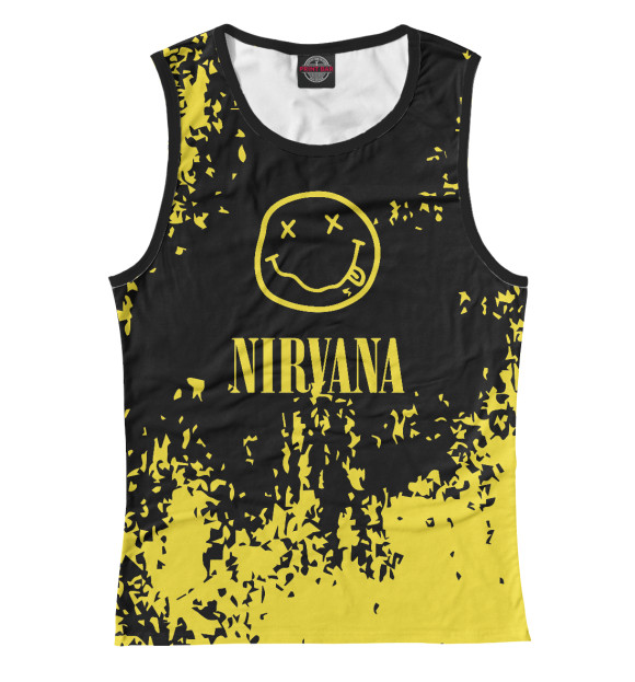 Майка для девочки с изображением Nirvana цвета Белый