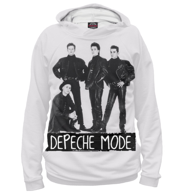 Худи для мальчика с изображением Depeche Mode цвета Белый