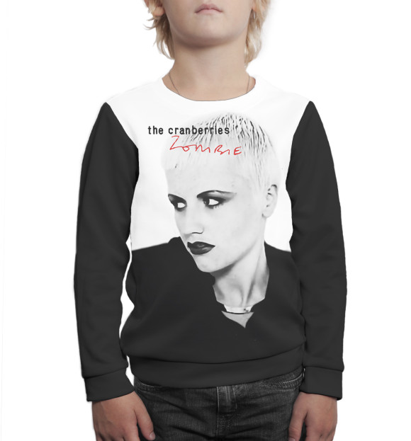 Свитшот для мальчиков с изображением The Cranberries цвета Белый