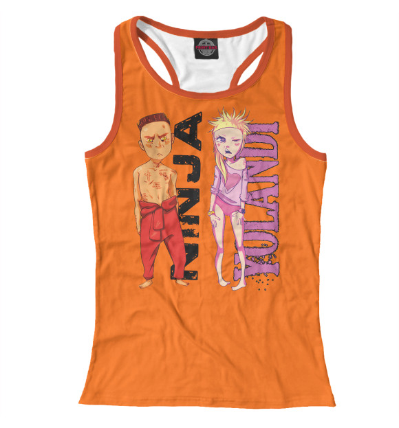 Женская майка-борцовка с изображением Die Antwoord цвета Белый