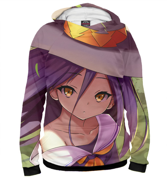 Женское худи с изображением No Game No Life цвета Белый