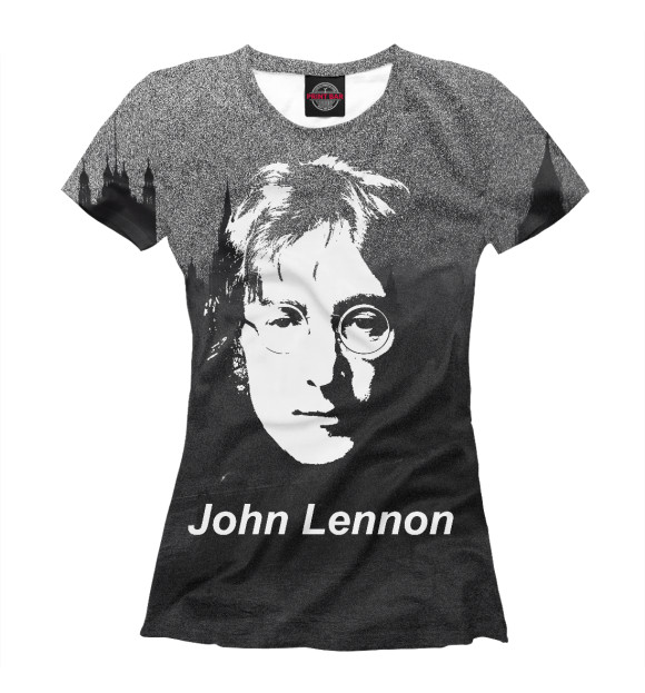 Женская футболка с изображением JOHN LENNON цвета Белый