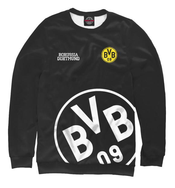 Мужской свитшот с изображением Borussia цвета Белый