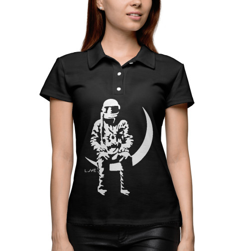 

Поло Print Bar, Белый, Angels and Airwaves - Love