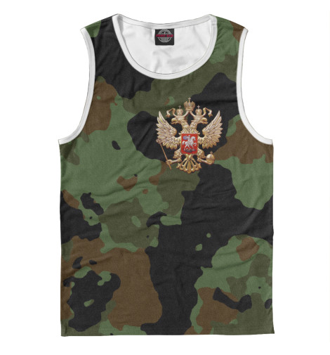 

Майки Print Bar, Белый, Хаки и герб