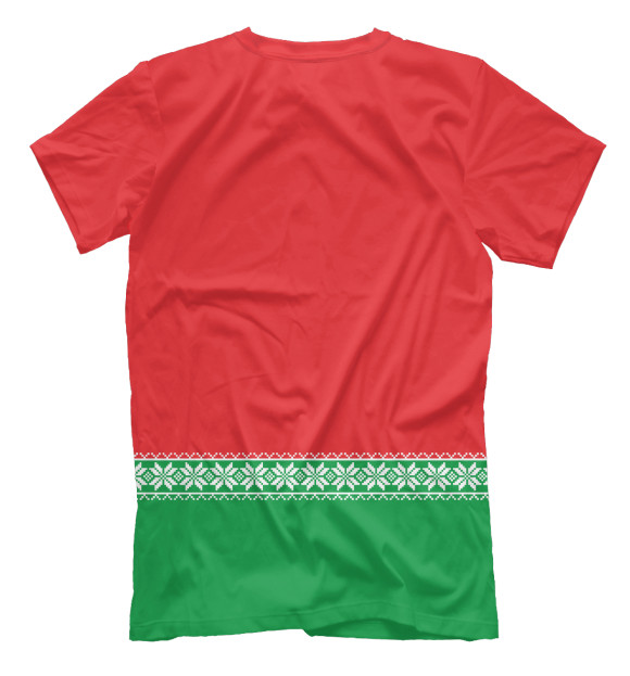 Мужская футболка с изображением Президент Лукашенко цвета Белый