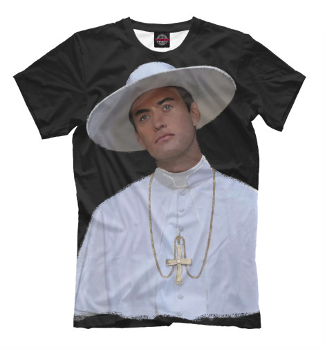 

Футболки Print Bar, Черный, The Young Pope