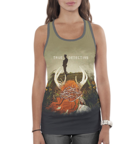 

Майки борцовки Print Bar, Белый, Настоящий детектив