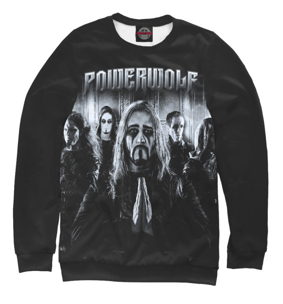 Женский свитшот с изображением Powerwolf цвета Белый