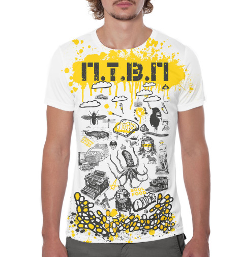 

Футболки Print Bar, Молочно-белый, Последние танки в Париже