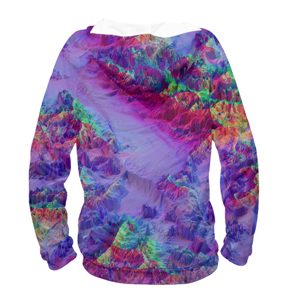 Мужское худи с изображением Illusion color цвета Белый