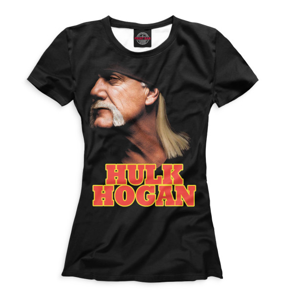 Женская футболка с изображением Халк Хоган цвета Белый