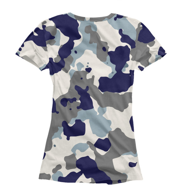 Женская футболка с изображением FC Chelsea Camouflage цвета Белый