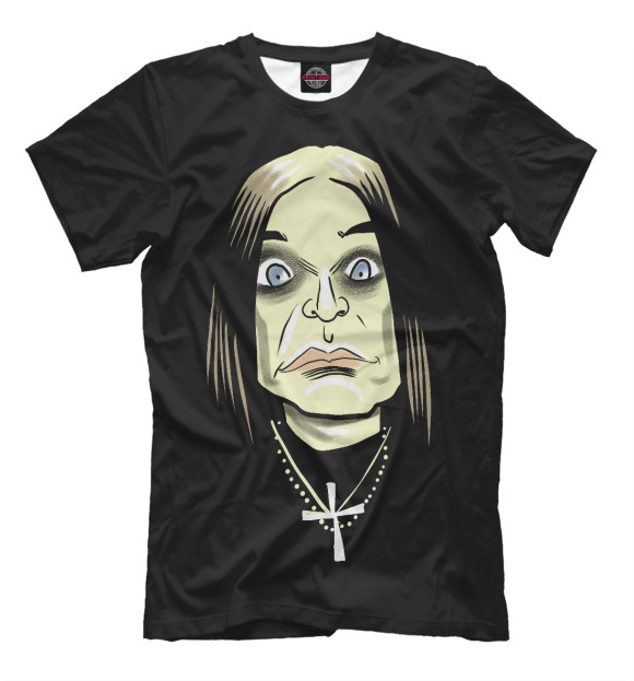 Футболка для мальчиков с изображением Ozzy Osbourne цвета Черный