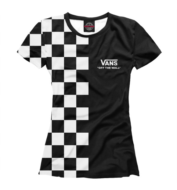 Женская футболка с изображением VANS цвета Белый