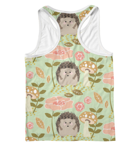 

Майки борцовки Print Bar, Белый, Ёжики