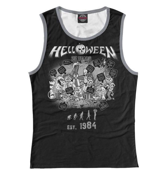Майка для девочки с изображением Helloween цвета Белый