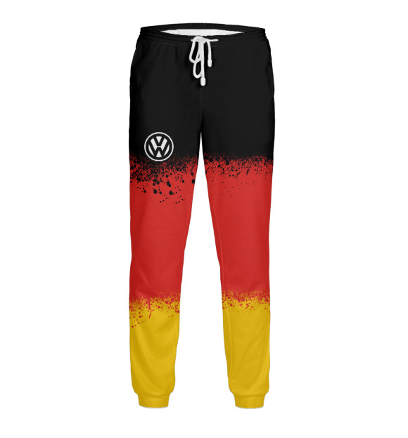 Мужские спортивные штаны с изображением Volkswagen Germany цвета Белый