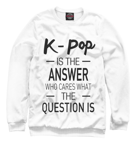 

Свитшоты Print Bar, Белый, K-pop