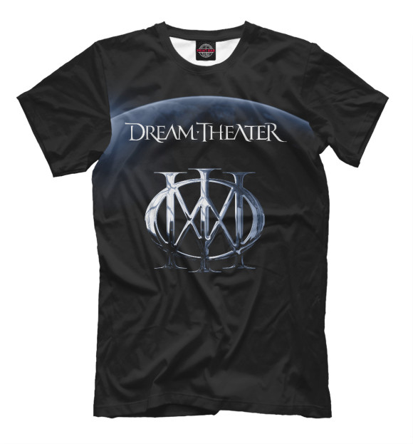 Мужская футболка с изображением Dream Theater цвета Черный