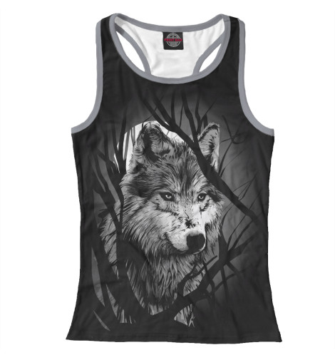 

Майки борцовки Print Bar, Белый, Grey Wolf