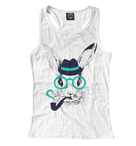 

Майки борцовки Print Bar, Белый, Кролик с трубкой