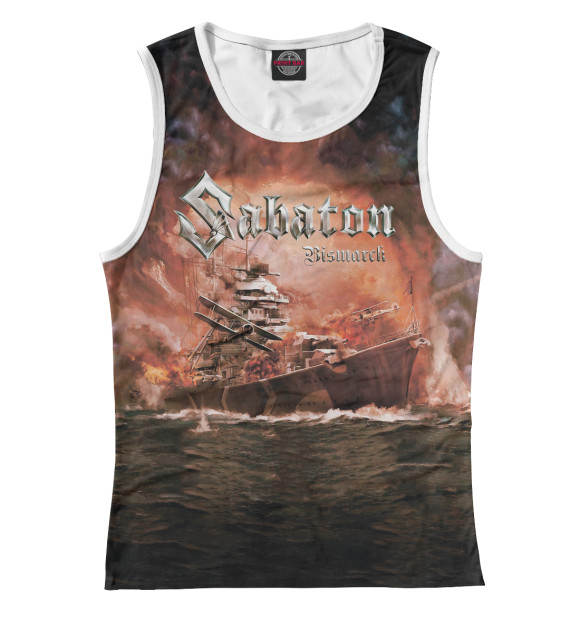 Майка для девочки с изображением Sabaton цвета Белый