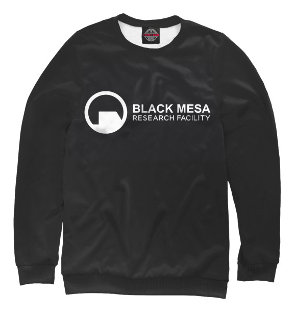Свитшот для мальчиков с изображением Сотрудник Black Mesa цвета Белый