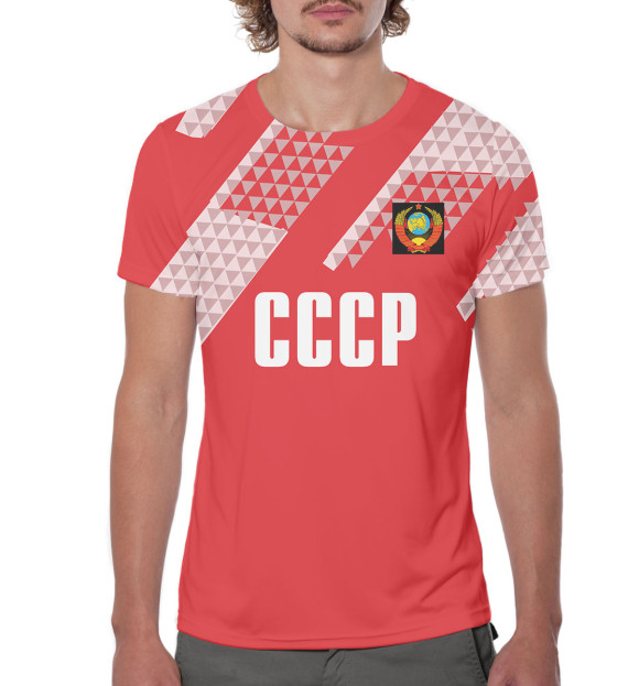 Мужская футболка с изображением Сборная СССР цвета Белый