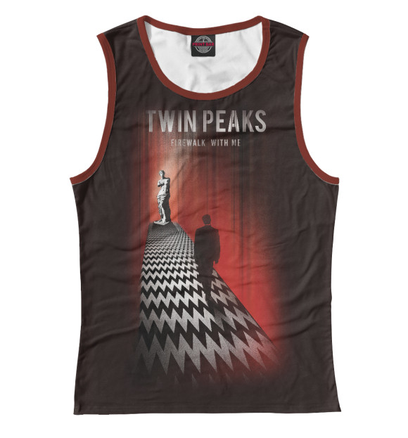 Майка для девочки с изображением Twin Peaks цвета Белый