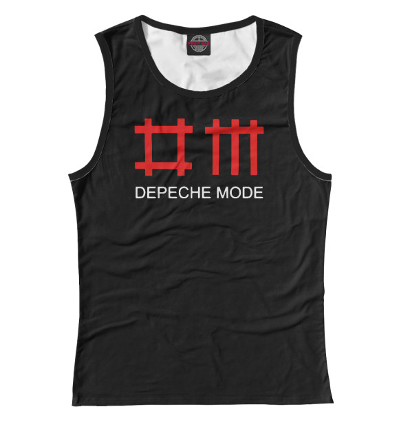 Майка для девочки с изображением Depeche Mode цвета Белый