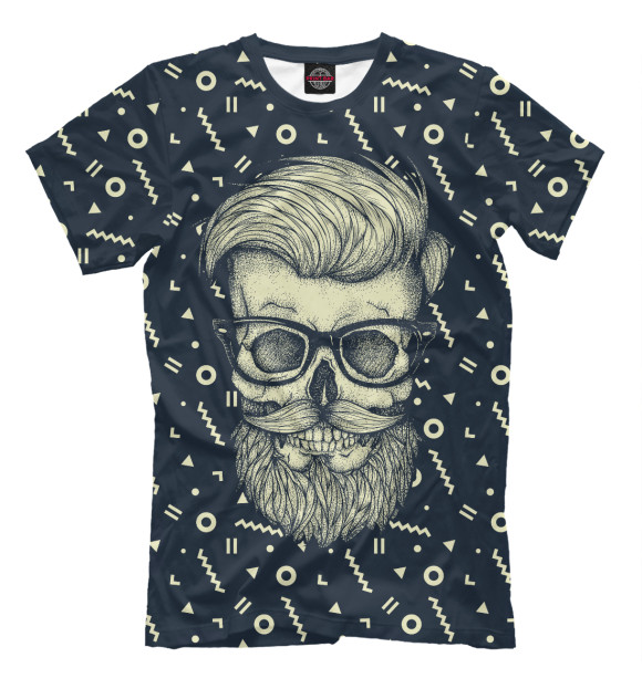 Мужская футболка с изображением Hipster is Dead цвета Черный