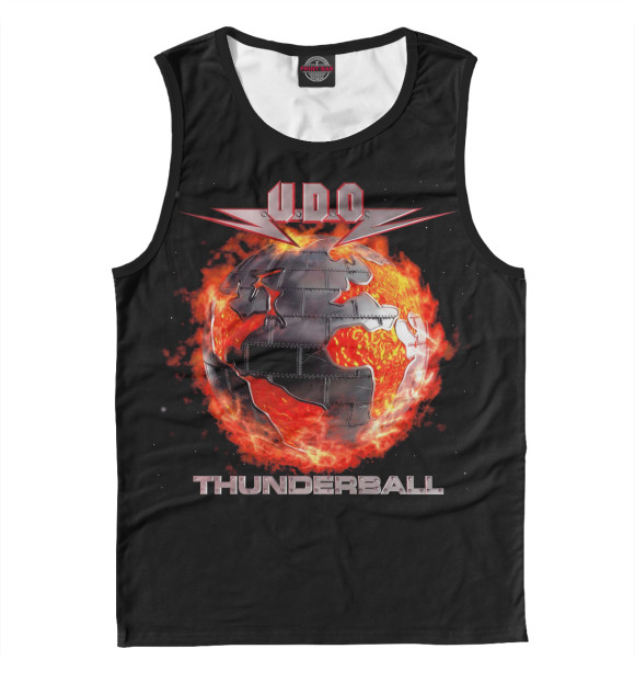 Майка для мальчика с притом U.D.O. цвета Белый Майка для мальчика с изображением U.D.O. цвета Белый