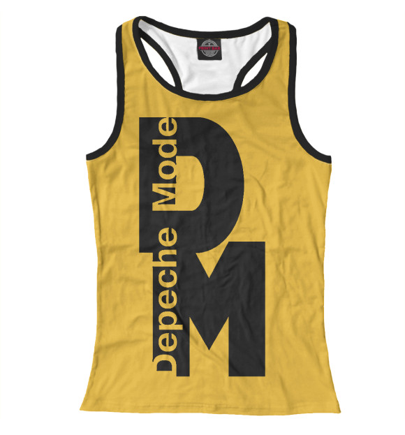 Женская майка-борцовка с изображением Depeche Mode цвета Белый