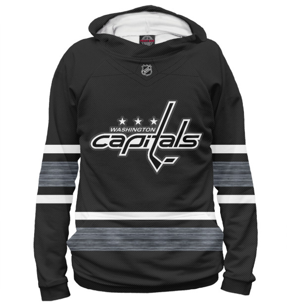 Женское худи с изображением Washington Capitals Форма Гостевая 2019 цвета Белый