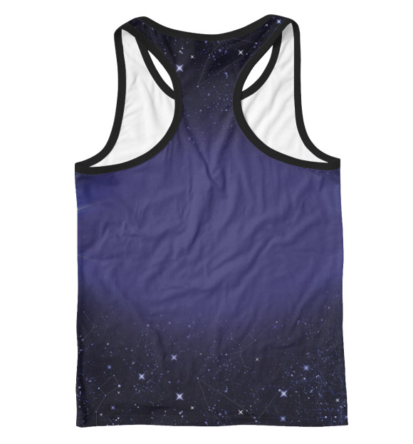 Мужская майка-борцовка с изображением Скорпион цвета Белый