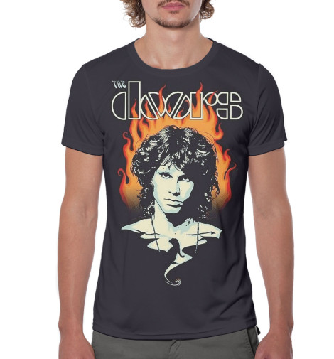 

Футболки Print Bar, Черный, The Doors