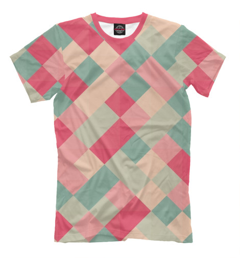 

Футболки Print Bar, Молочно-белый, Ромбы квадраты