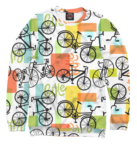 

Свитшоты Print Bar, Белый, Велосипед