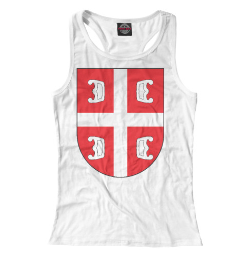 

Майки борцовки Print Bar, Белый, Сербский Щит