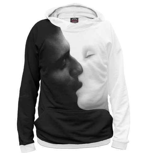 

Худи Print Bar, Белый, Черное и белое