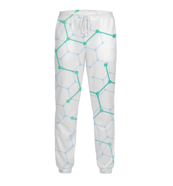 Мужские спортивные штаны с изображением Модуль цвета Белый