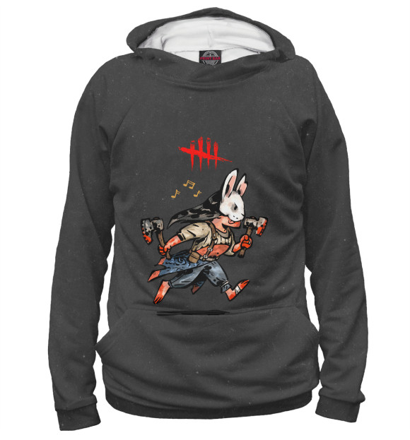 Женское худи с изображением Dead by Daylight цвета Белый