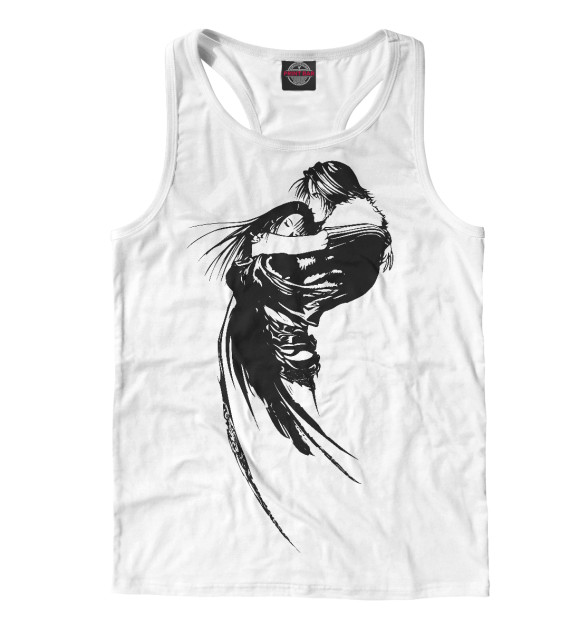 Мужская майка-борцовка с притом Final Fantasy VIII цвета Белый Мужская майка-борцовка с изображением Final Fantasy VIII цвета Белый