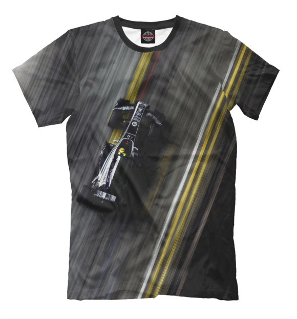 Мужская футболка с изображением Formula 1 цвета Молочно-белый