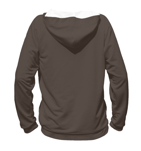 Мужское худи с изображением Медведь цвета Белый