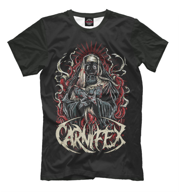 Мужская футболка с изображением Carnifex цвета Черный