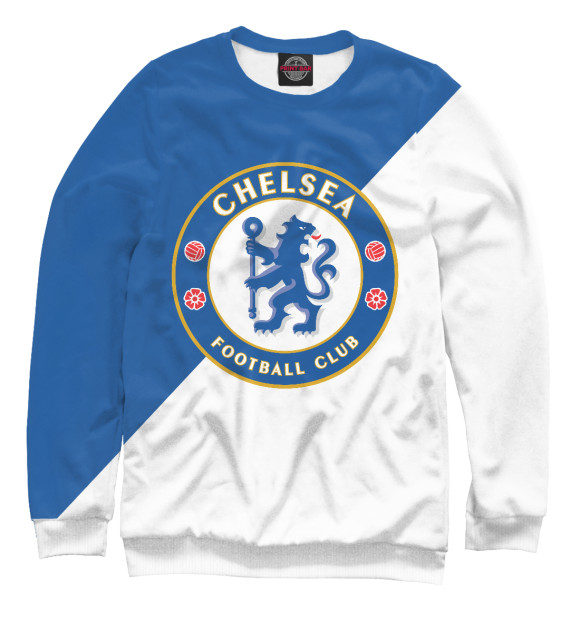 Свитшот для мальчиков с изображением Chelsea цвета Белый