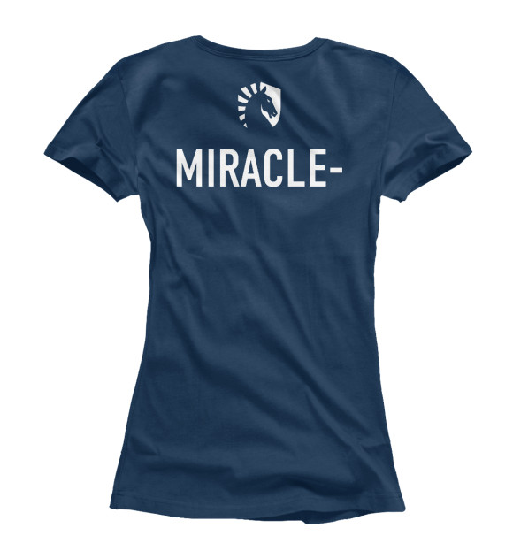 Футболка для девочек с изображением Liquid.Miracle цвета Белый