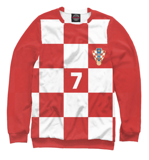 Свитшот для мальчиков с изображением Ракитич Хорватия 7 цвета Белый